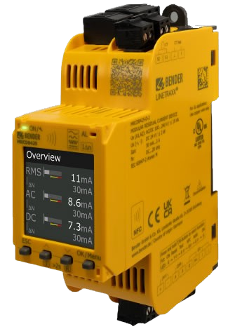Monitorizarea curentilor reziduali - Relee de monitorizare - RCMA (curenti de tip B) - LINETRAXX� MRCDB425